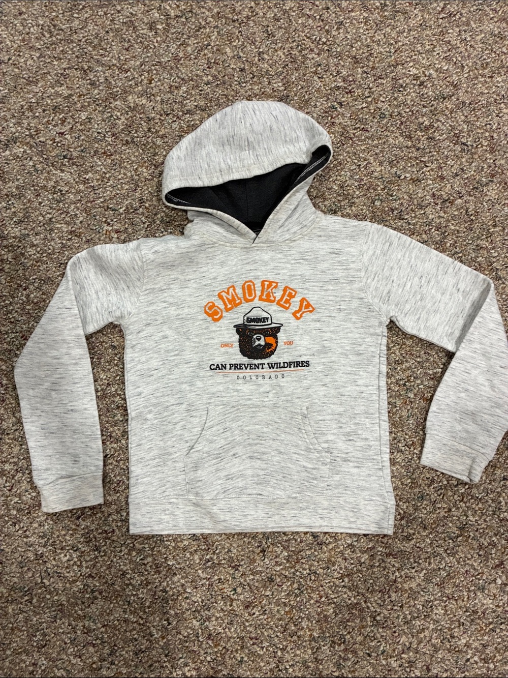 Smokey Graphic Hooded Sweatshirt - Light Heather Gray